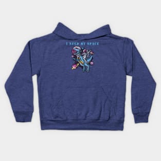 i need space astronaut dabbing in space on a trex Kids Hoodie